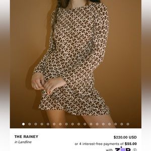 Realisation par the rainy silk dress xxs